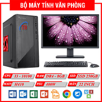 BỘ PC Văn Phòng TBM (i3 10100/H410/8GB RAM/120GB SSD/Màn 22 inch)