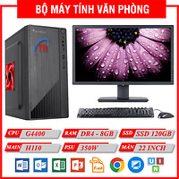 BỘ PC Văn Phòng TBM (G4400/H110/8GB RAM/120GB SSD/Màn 22 inch)