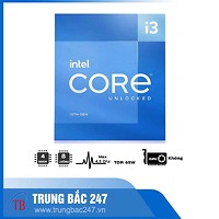 CPU INTEL CORE I3-13100 (UP TO 4.5GHZ, 4 NHÂN 8 LUỒNG ) - SOCKET INTEL LGA 1700/RAPTOR LAKE)