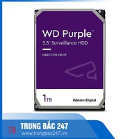 Ổ CỨNG HDD WD PURPLE 1TB 3.5 INCH, 5400RPM, SATA, 64MB CACHE (WD10PURZ)